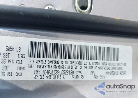 2020 Jeep Cherokee Latitude Fwd из США, поврежденный, VIN 1C4PJLCB0LD528130